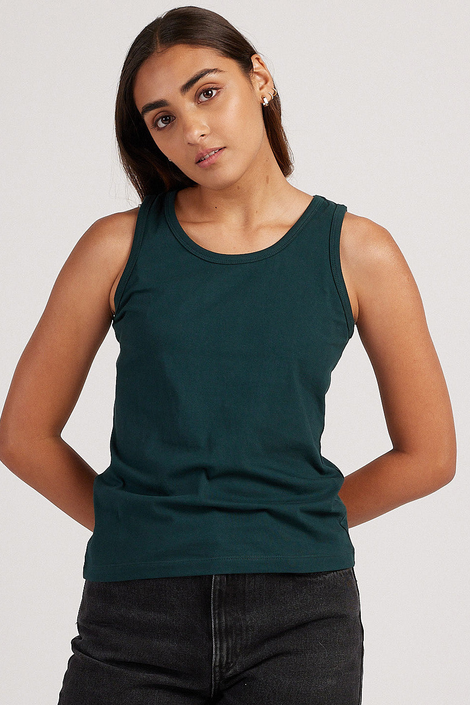 Tank Tops for Women The Jersey Tank Top Bottle Green