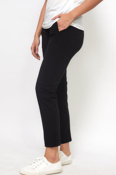 Plus Size Navy Blue Wide Leg Pull On Stretch Jersey Yoga Pants | Yours  Clothing