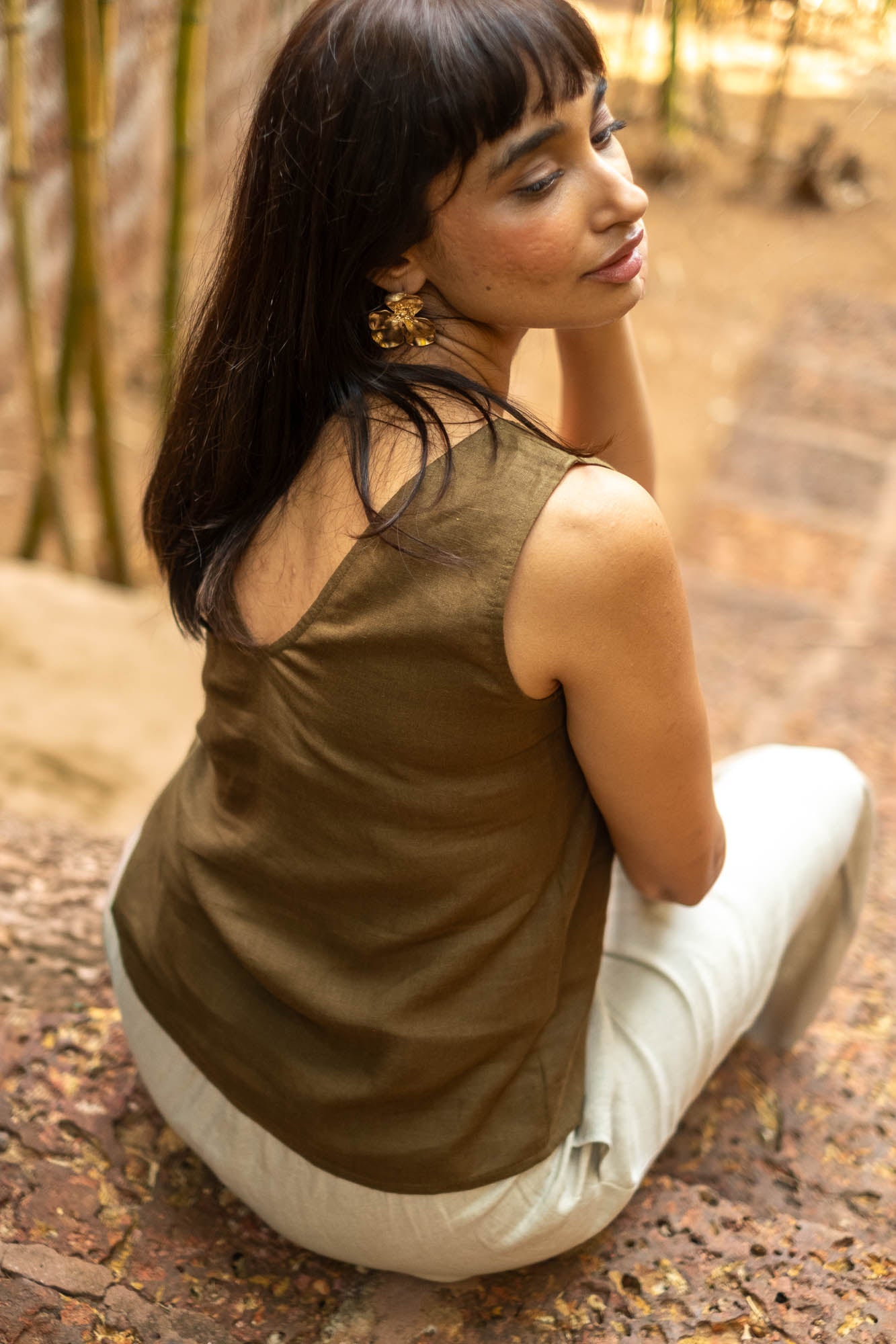 The Linen V Neck Tank | Creatures of Habit