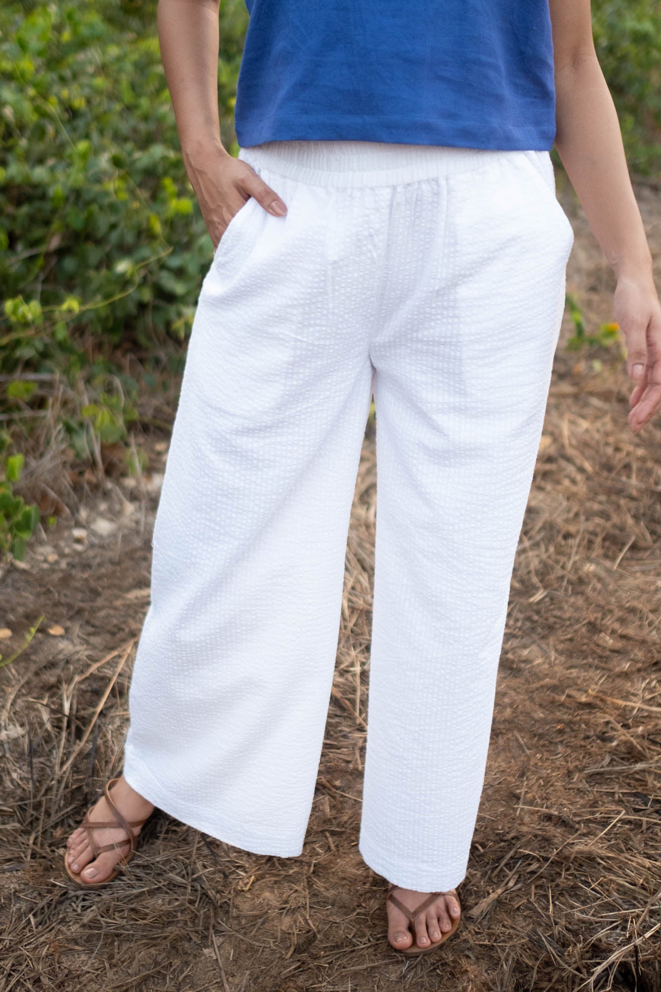 The Seersucker Oversized Pants | Creatures of Habit