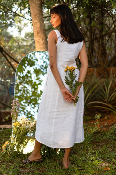 The Linen Midi Dress | Creatures of Habit