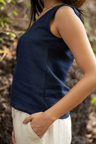 The Linen V Neck Tank | Creatures of Habit