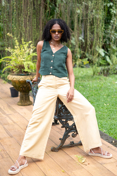 The Hemp Twill Flared Pants | Creatures of Habit