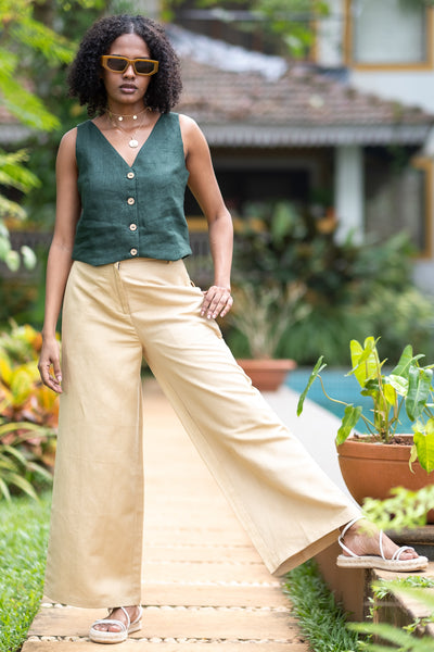 The Hemp Twill Flared Pants | Creatures of Habit