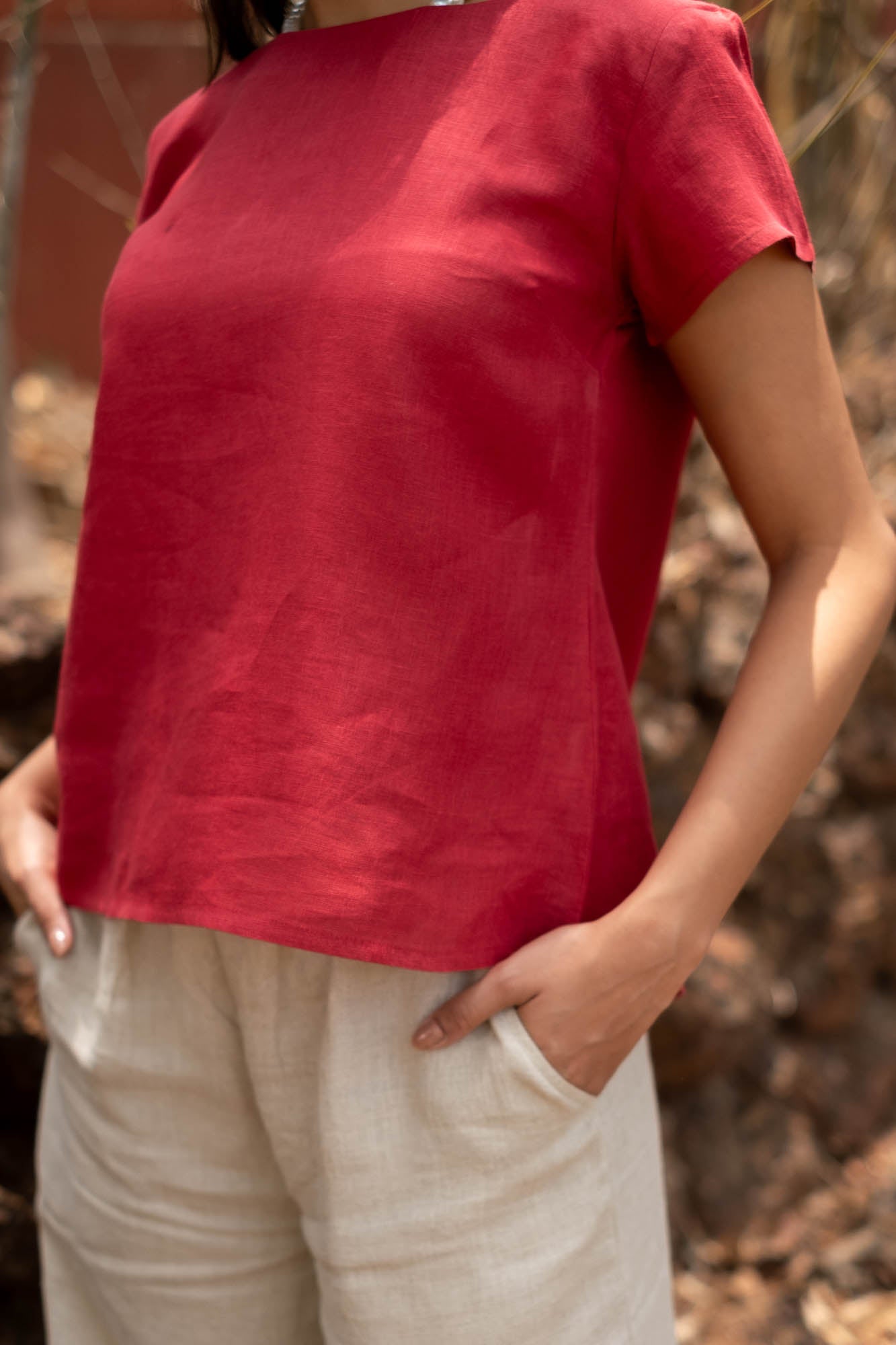 The Linen Boat Neck Top | Creatures of Habit