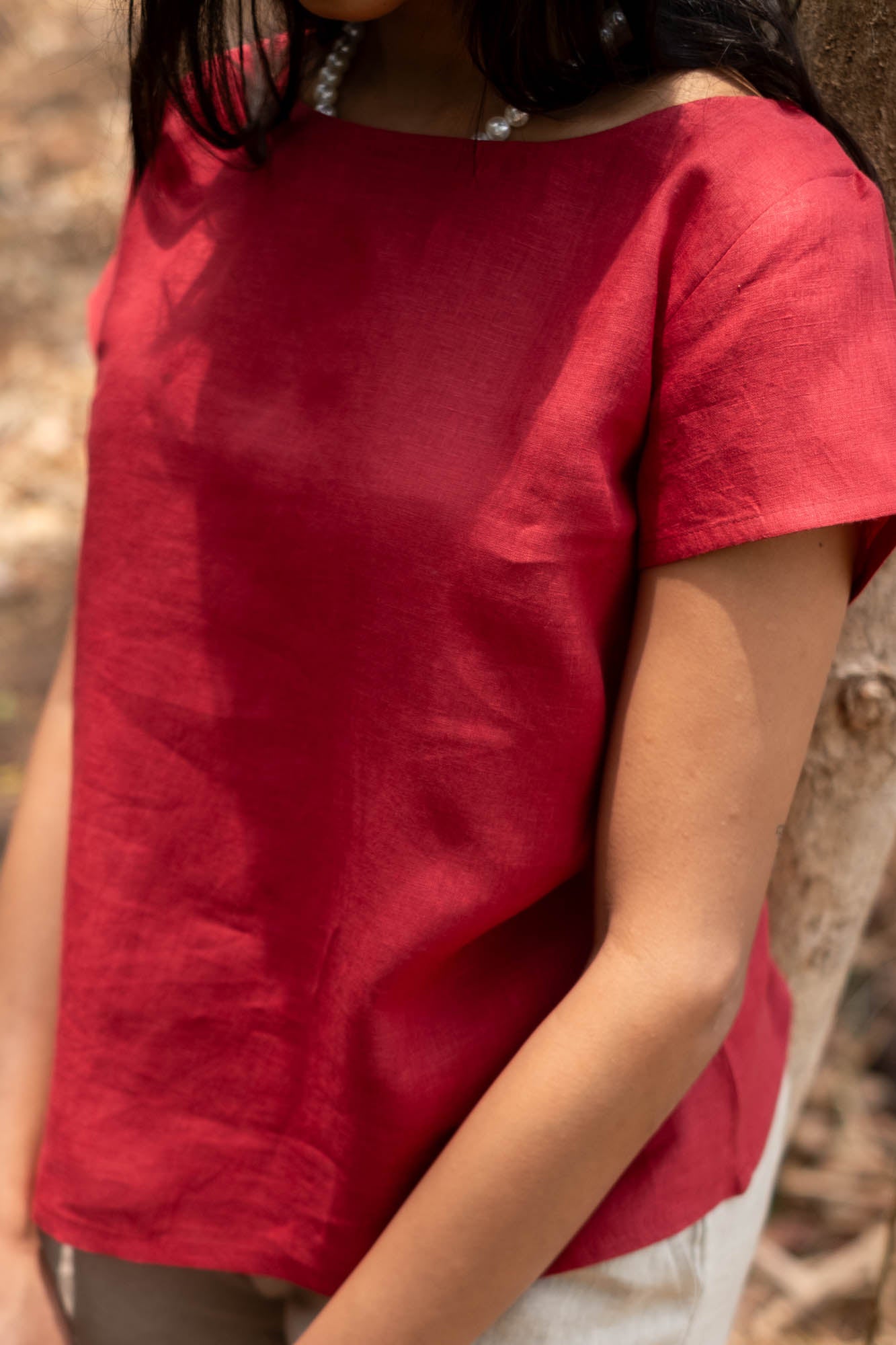 The Linen Boat Neck Top | Creatures of Habit