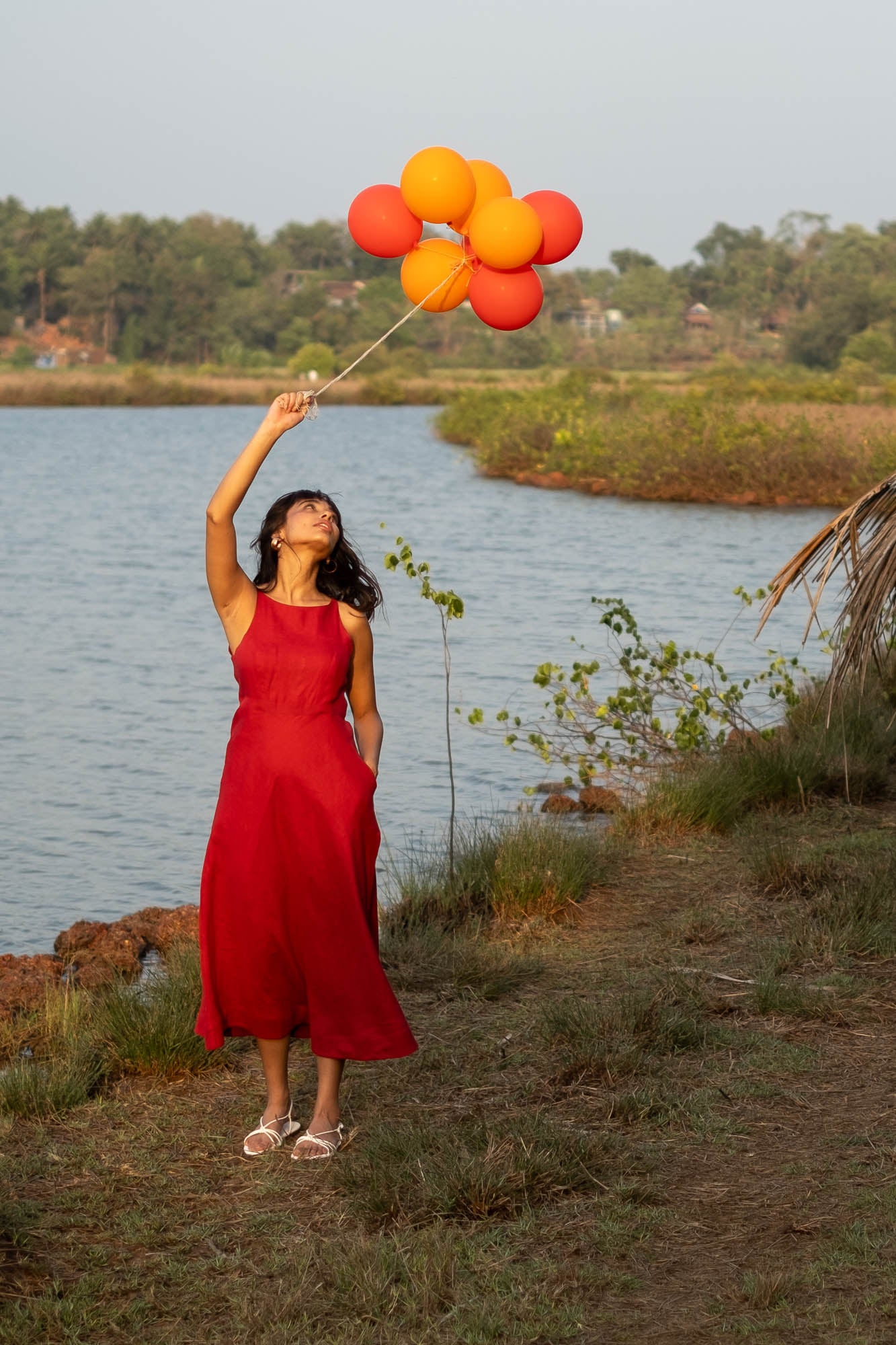 The Linen Cutaway Maxi Dress | Creatures of Habit