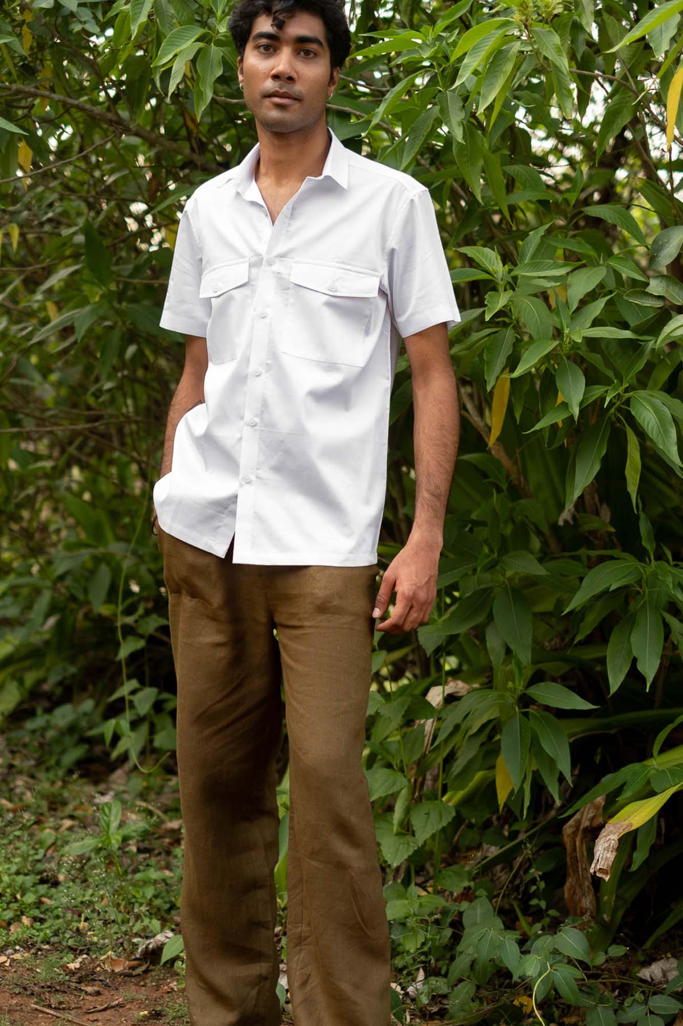 The Egyptian Cotton Double Pocket Shirt | Short Sleeve | Creatures of Habit