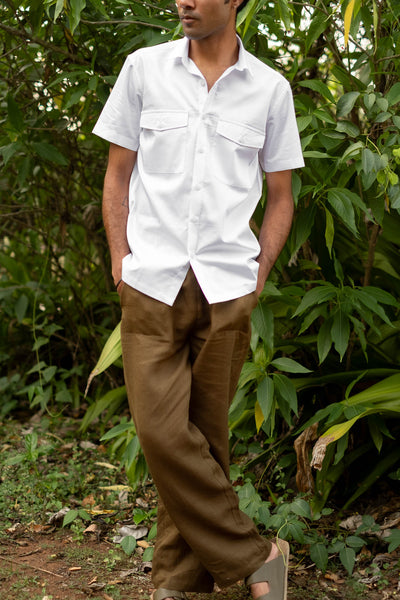 The Egyptian Cotton Double Pocket Shirt | Short Sleeve | Creatures of Habit