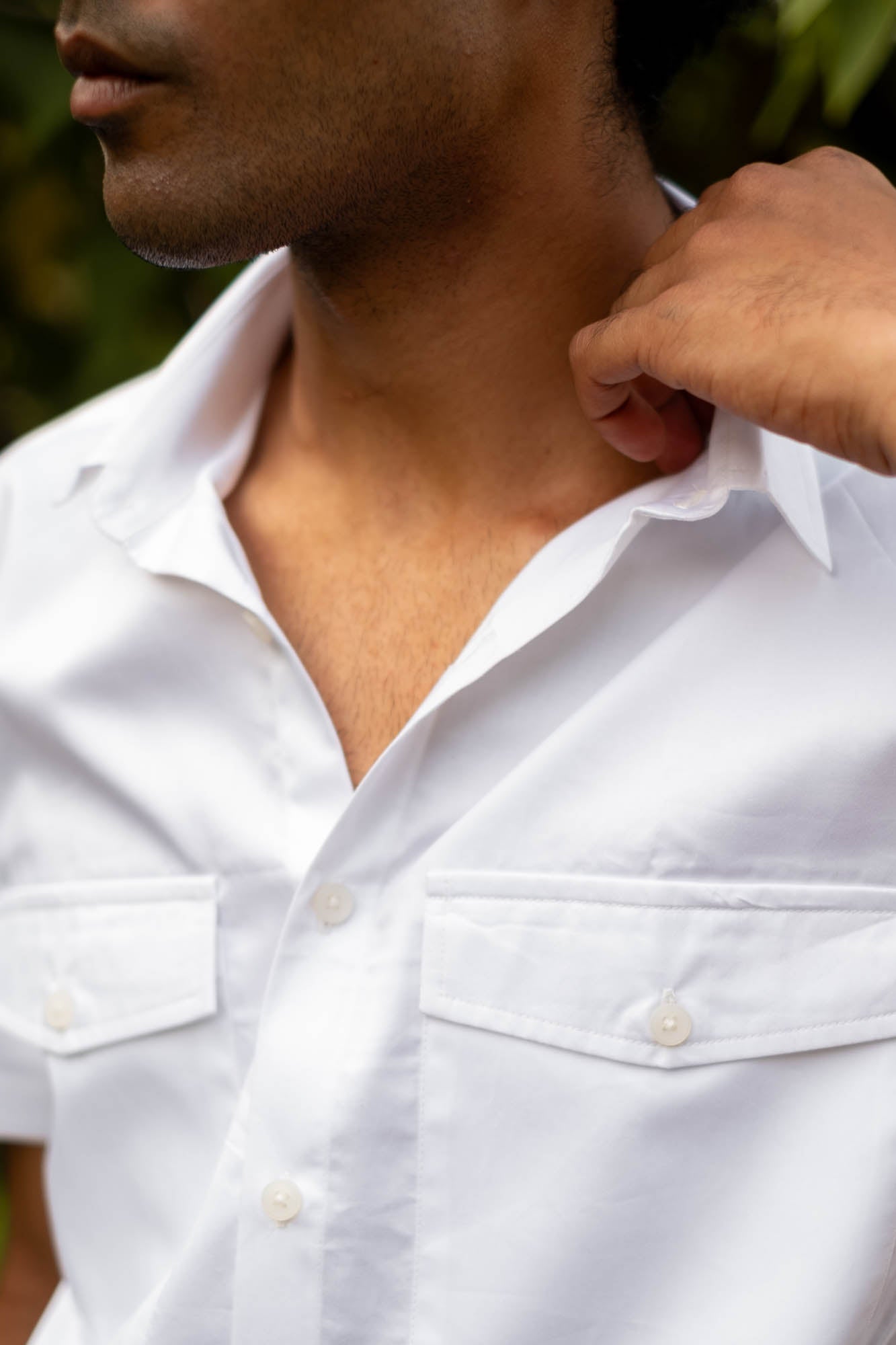 The Egyptian Cotton Double Pocket Shirt | Short Sleeve | Creatures of Habit