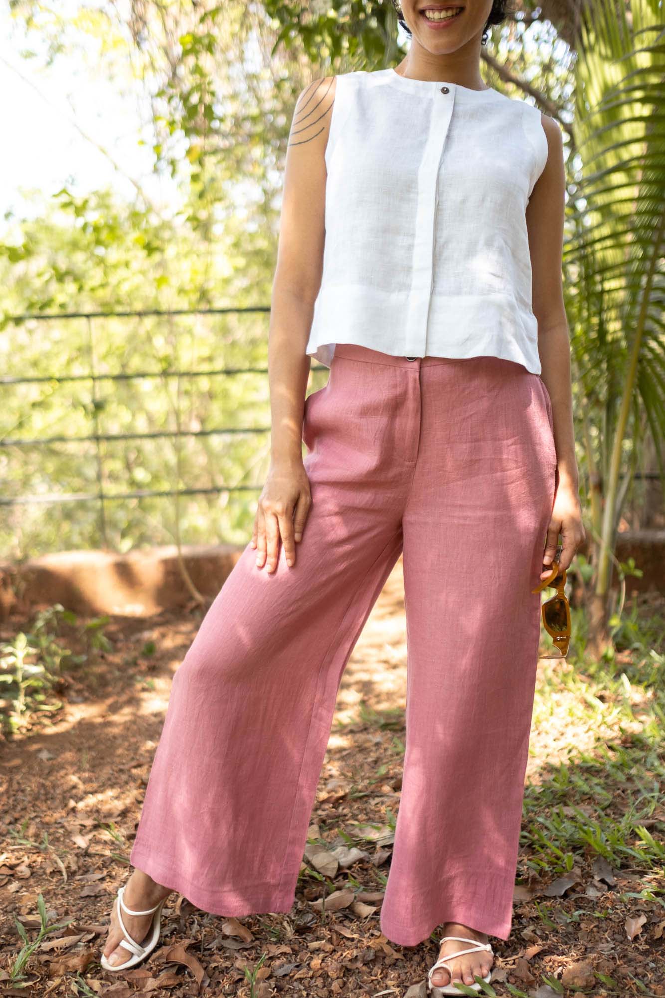 The Linen Wide Leg Pants | Creatures of Habit