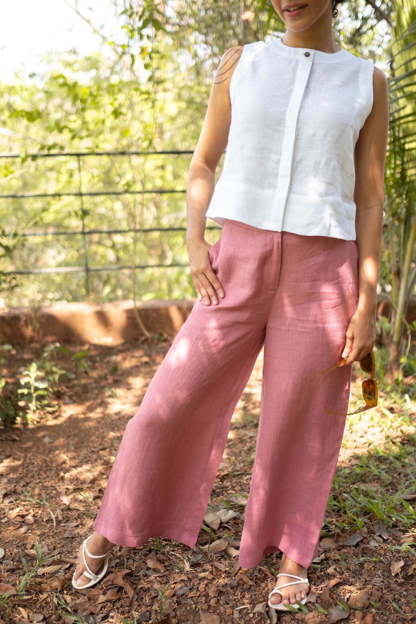 The Linen Wide Leg Pants | Creatures of Habit