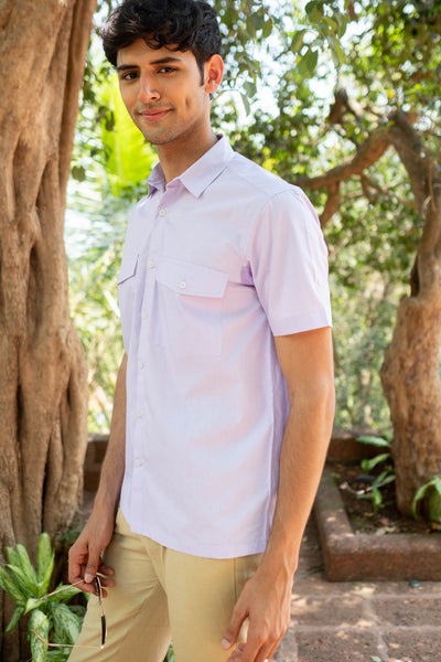 The Egyptian Cotton Double Pocket Shirt | Short Sleeve | Creatures of Habit