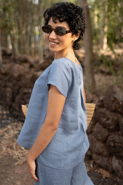 The Linen Boat Neck Top | Creatures of Habit