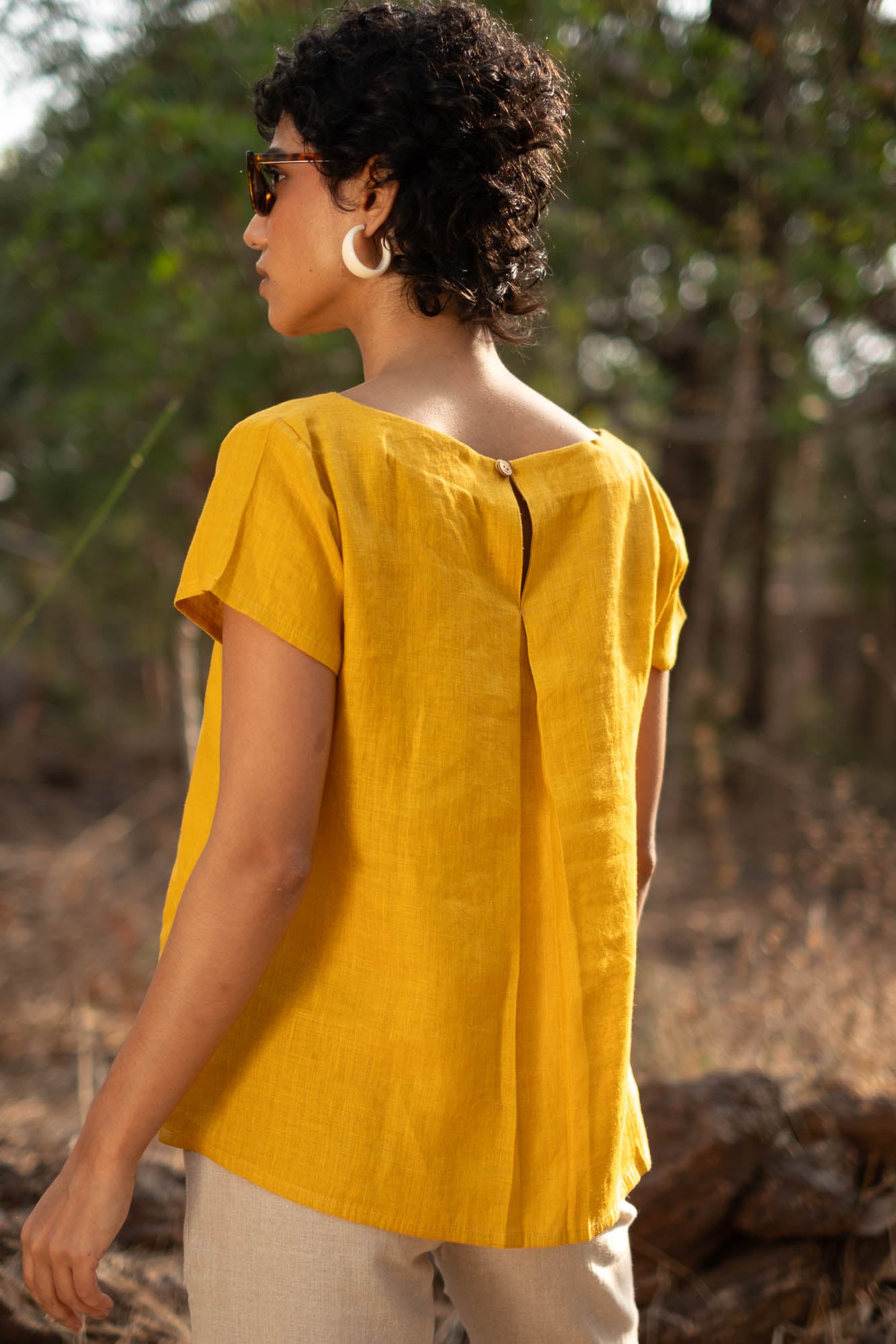 The Linen Boat Neck Top | Creatures of Habit