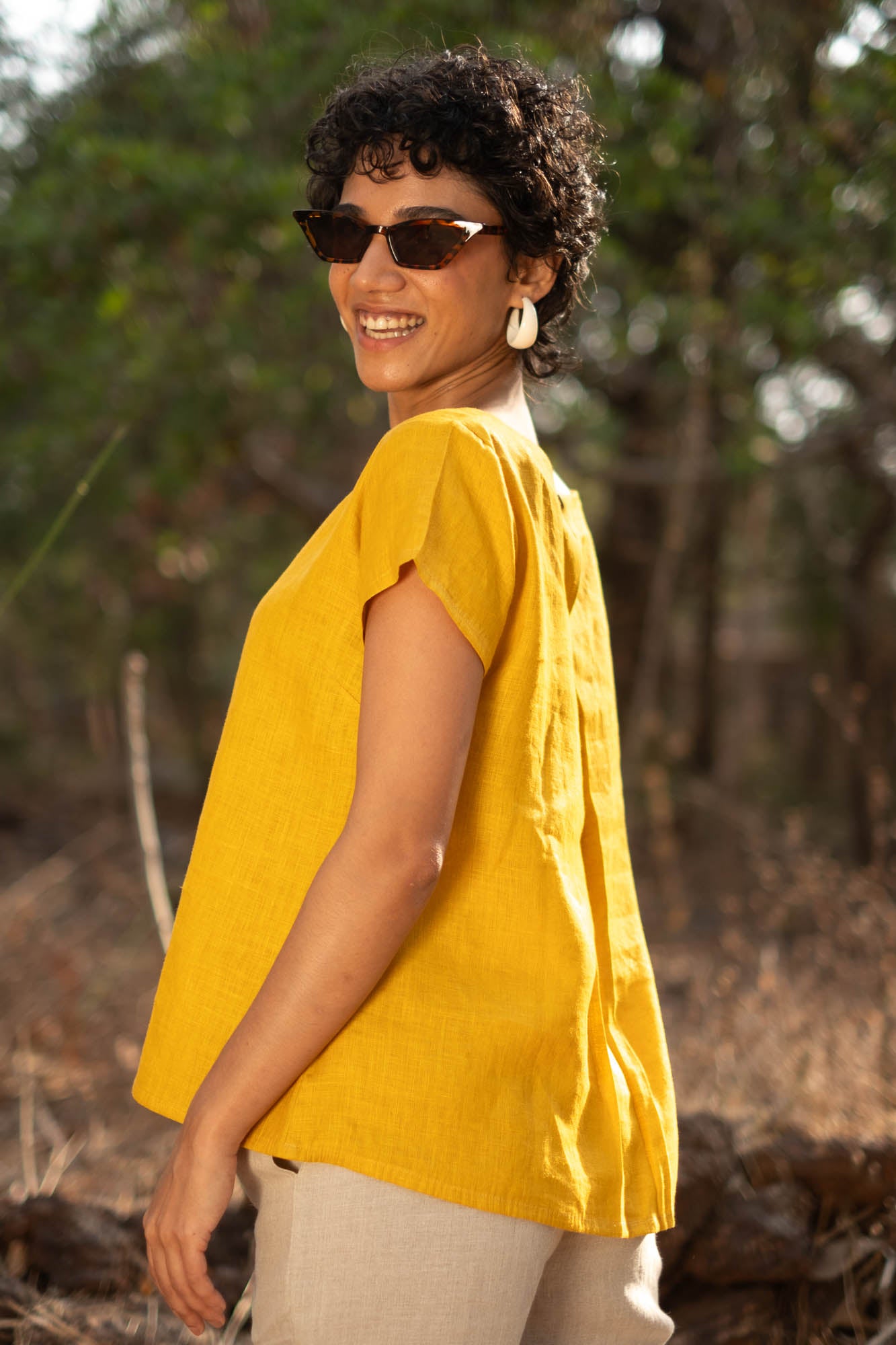 The Linen Boat Neck Top | Creatures of Habit