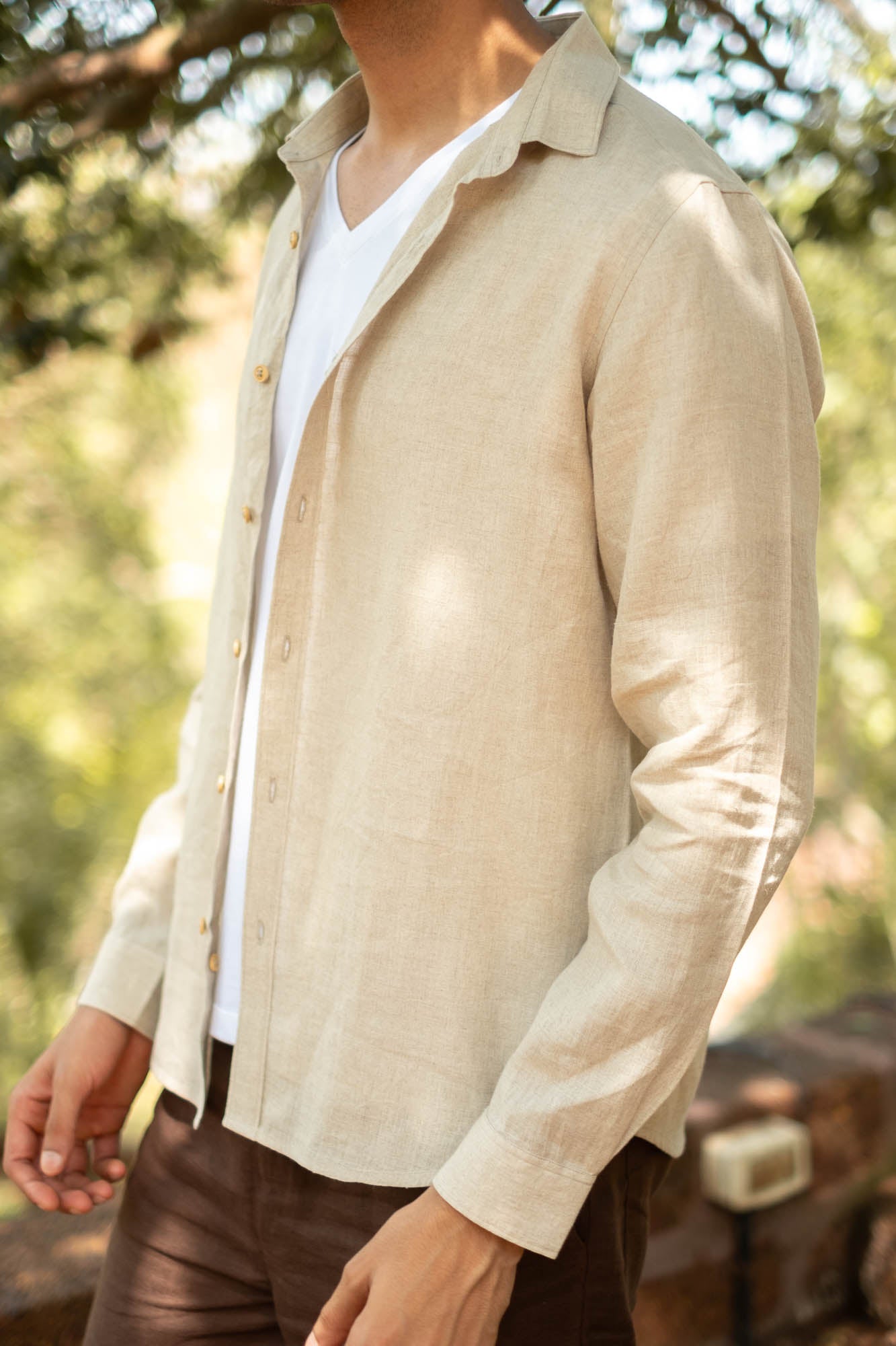 The Linen Pocketless Shirt | Creatures of Habit