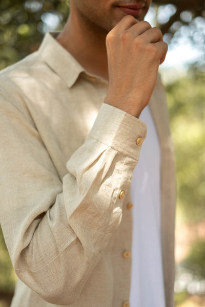 The Linen Pocketless Shirt | Creatures of Habit