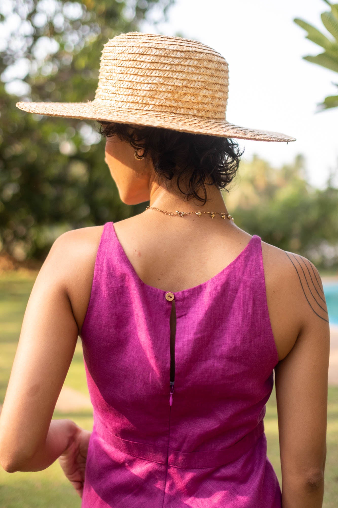 The Linen Cutaway Maxi Dress | Creatures of Habit