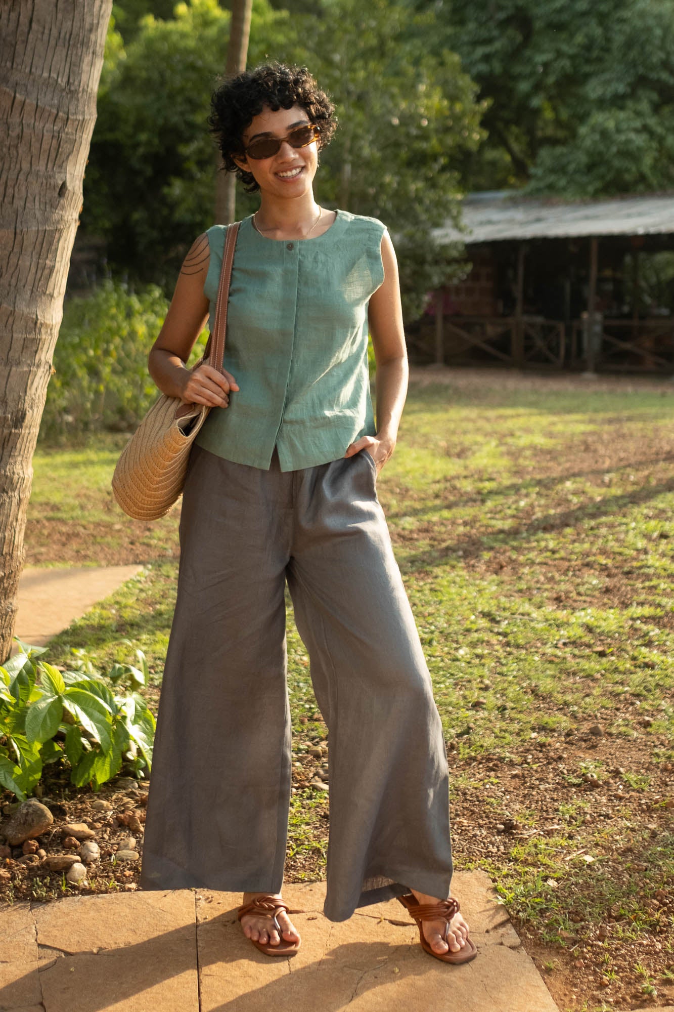 The Linen Oversized Pants | Creatures of Habit