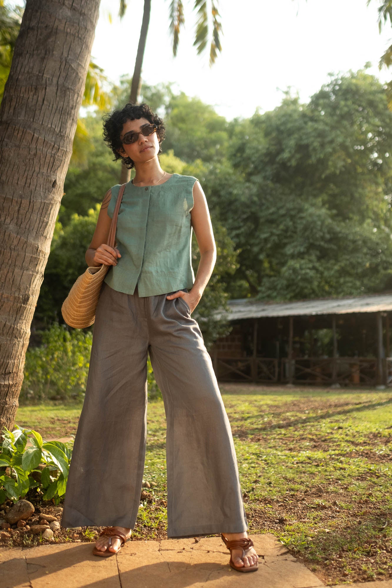 The Linen Oversized Pants | Creatures of Habit