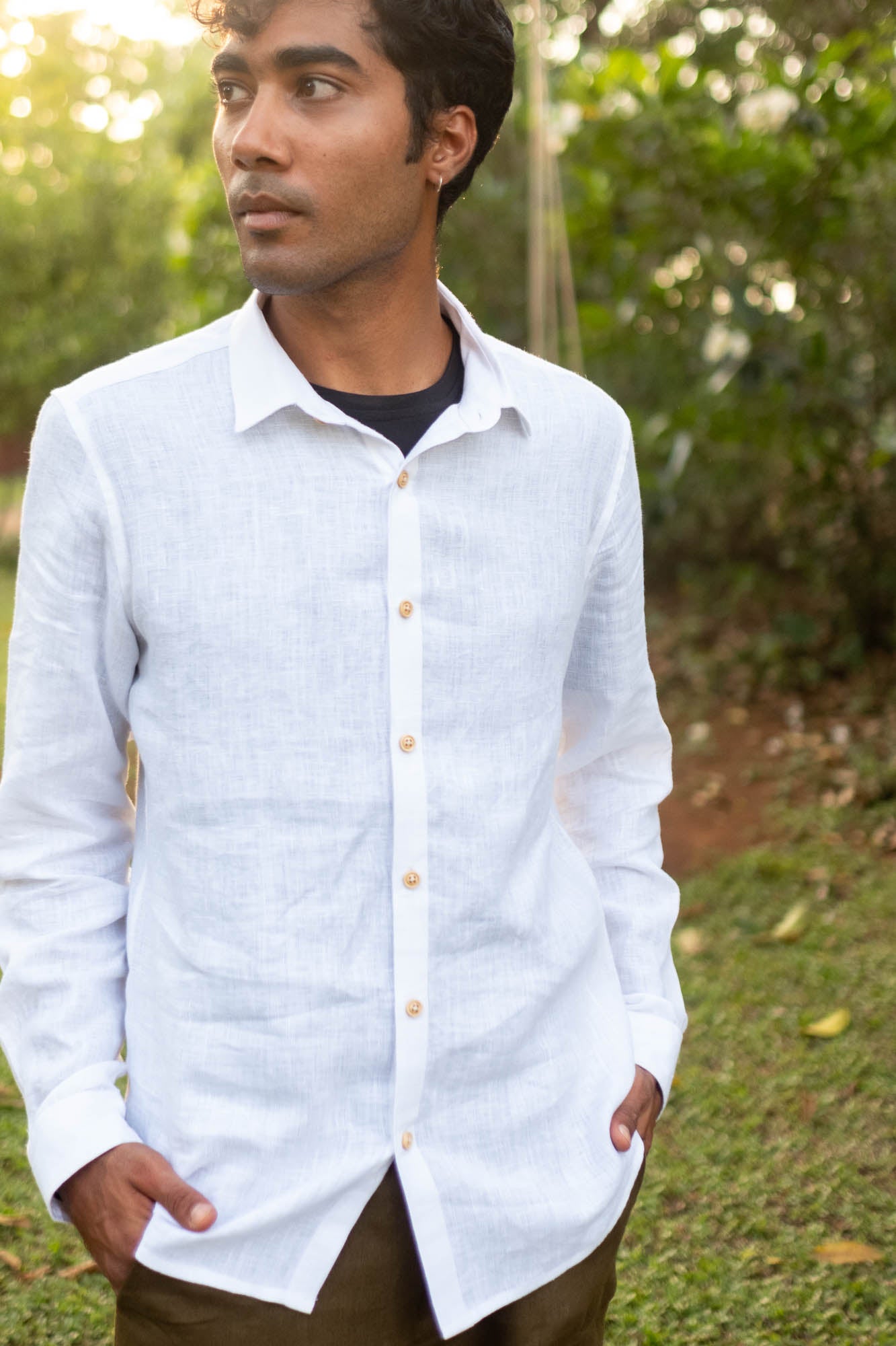 The Linen Pocketless Shirt | Creatures of Habit