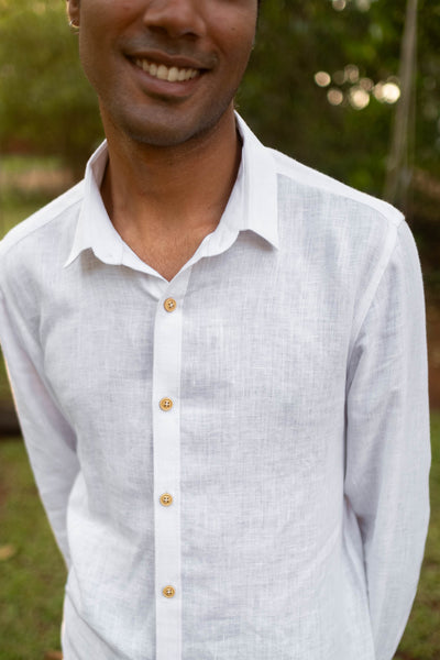 The Linen Pocketless Shirt | Creatures of Habit